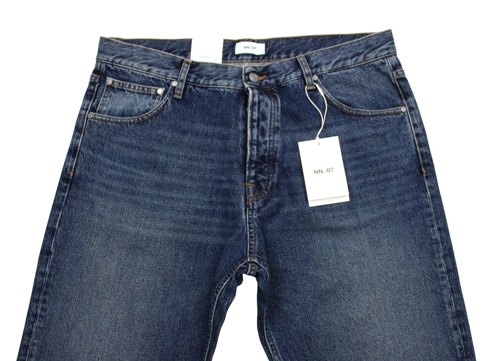 NN07 Sonny 1847 Jeans Mens 38x32 Medium Wash Blue Straight Regular Fit Denim